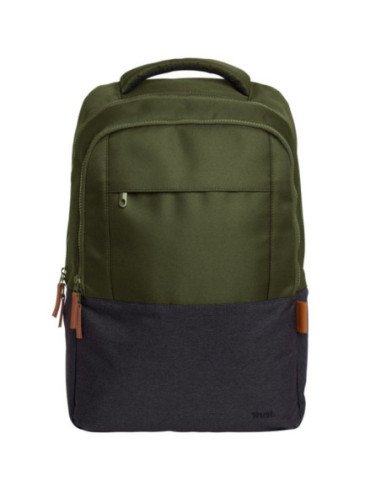 Mochila trust lisboa para portátiles hasta 16'/ verde