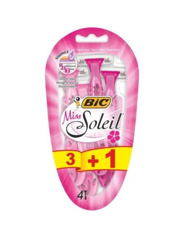 Cuchilla de depilar bic miss soleil / 4 uds