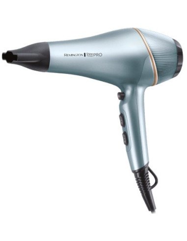 Secador remington shine therapy pro ac9300/ 2200w/ iónico/ negro y azul