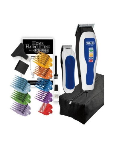 Cortapelos + recortadora wahl color pro/ con cable/ 9 accesorios
