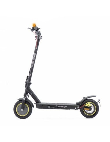 Patinete eléctrico smartgyro z-pro certificado/ motor 600w/ ruedas 10'/ 25km/h /autonomía 40km/ negro