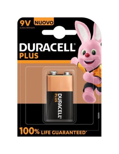 Pila duracell plus mn1604/ 9v/ alcalina