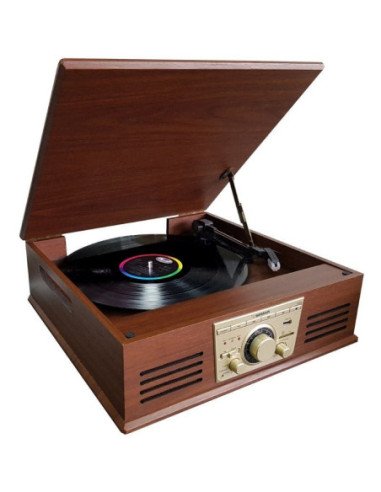 Tocadiscos sunstech pxr32/ bluetooth/ radio fm/ conversor a mp3