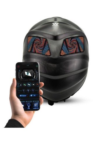 Mochila con pantalla led woxter knight/ capacidad 20l/ negra
