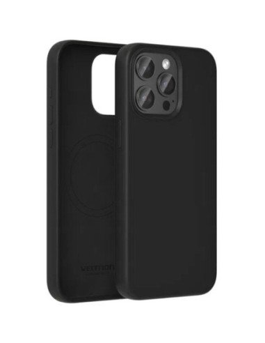 Funda silicona con magsafe vention kueb0-20/ compatible con iphone 14 plus/ negra