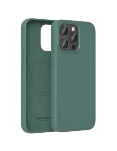 Funda silicona con magsafe vention kueg0-20/ compatible con iphone 14 plus/ verde