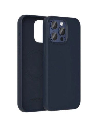 Funda silicona con magsafe vention kufl0-40/ compatible con iphone 15 pro max/ azul