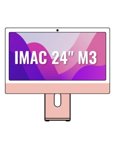 Apple imac 24' retina 4,5k / m3 8-core cpu/ 8gb/ 512gb ssd/ 10-core gpu/ rosa
