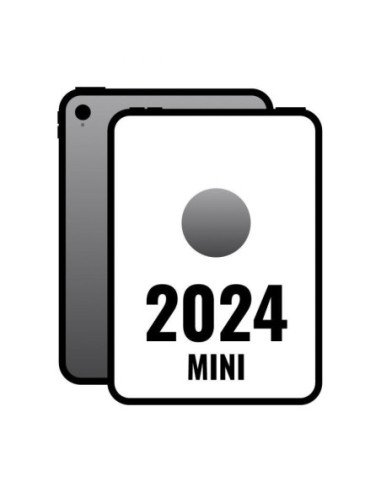 Ipad mini 8.3' 2024 7th wifi cell/ a17 pro/ 256gb/ 5g/ gris espacial - mxpt3ty/a