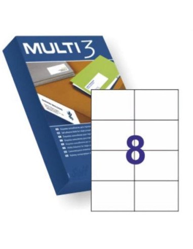 Etiquetas adhesivas apli multi3 10530/ 105 x 74mm/ 500 hojas