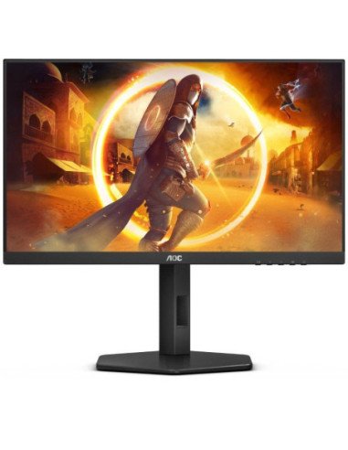 Monitor gaming aoc 24g4x 23.8'/ full hd/ 0.5ms/ 180hz/ ips/ multimedia/ regulable en altura/ negro