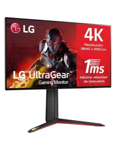 Monitor gaming lg ultragear 27gp95rp-b 27'/ 4k/ 1ms/ 160hz/ ips/ regulable en altura/ negro