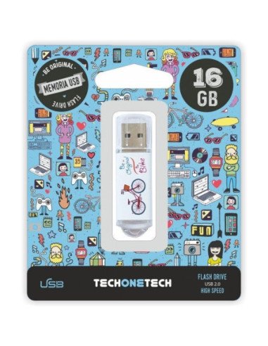 Pendrive 16gb tech one tech be bike usb 2.0