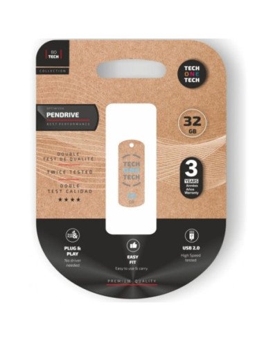 Pendrive 32gb tech one tech pro smart clip tech usb 2.0
