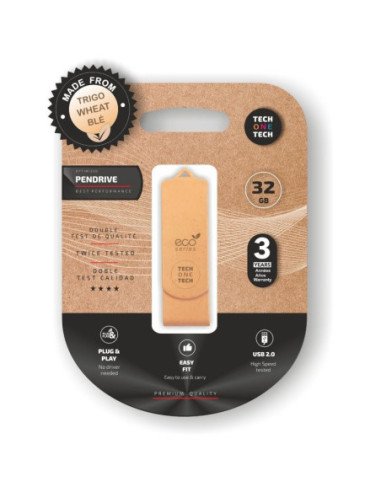 Pendrive 32gb tech one tech ecotech usb 2.0