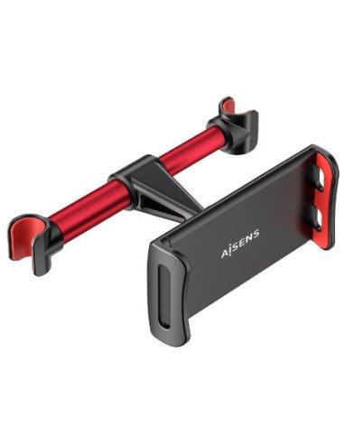 Soporte de coche para smartphone/tablet aisens msc1p-105/ negro y rojo