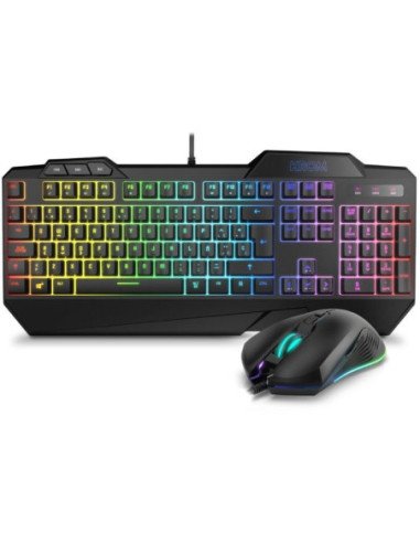Pack gaming krom krusher/ teclado semimecánico + ratón