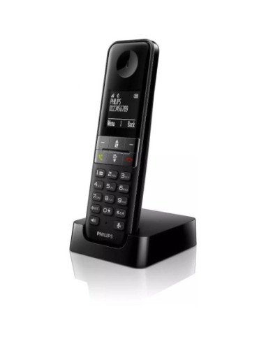 Teléfono inalámbrico philips d4701b/34/ negro