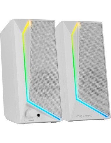 Altavoces mars gaming ms72/ 15w/ 2.0/ blancos
