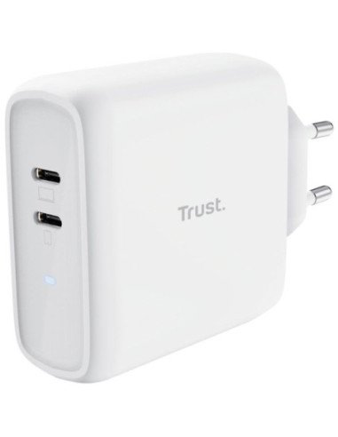 Cargador de pared trust maxo 65w 2p/ 2xusb tipo-c/ 65w