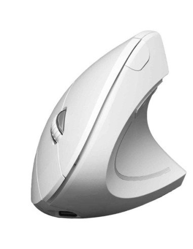 Ratón ergonómico inalámbrico por bluetooth/ 2.4ghz subblim glide vertical ergo dual battery/ batería recargable/ hasta 1600