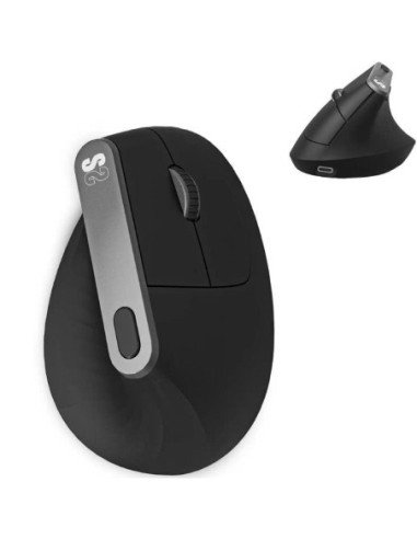 Ratón ergonómico inalámbrico por bluetooth/ 2.4ghz subblim nature vertical ergo dual battery/ batería recargable/ hasta 4000