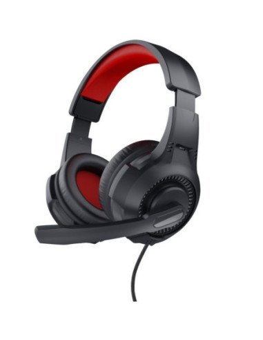 Auriculares gaming con micrófono trust gaming 24785/ jack 3.5/ rojos y negros