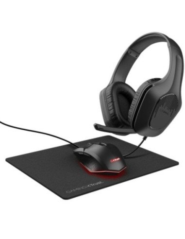 Pack gaming trust gaming gxt 790/ ratón óptico + auriculares + alfombrilla