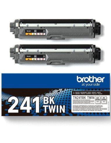 Tóner original brother tn241bktwin multipack/ 2x negro