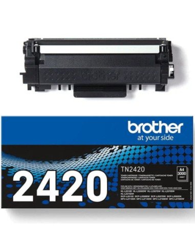 Tóner original brother tn-2420 alta capacidad/ negro