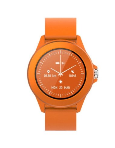 Smartwatch forever colorum cw-300/ notificaciones/ frecuencia cardíaca/ naranja