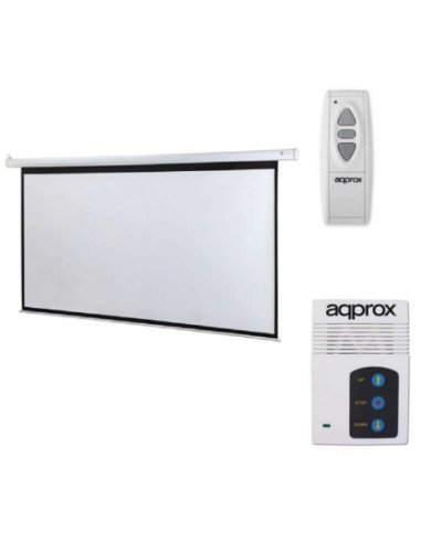 Pantalla de proyección eléctrica approx appp106e/ 234 x 131cm