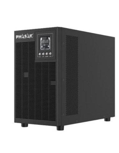 Sai online phasak 3000 va online lcd/ 3000va-2700w/ 4 salidas/ formato torre