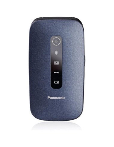 Teléfono móvil panasonic kx-tu550 para personas mayores/ azul