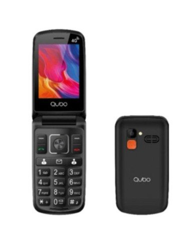 Teléfono móvil qubo p-210nw 4g para personas mayores/ negro