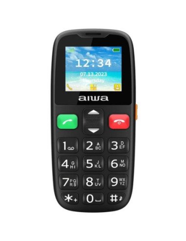 Teléfono móvil aiwa fph-s100-4g para personas mayores/ negro