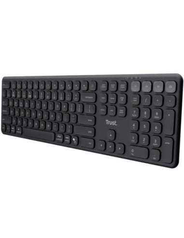 Teclado compacto inalámbrico por bluetooth trust vaiya