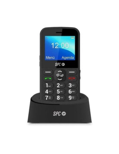Teléfono móvil spc fortune 2 para personas mayores/ negro