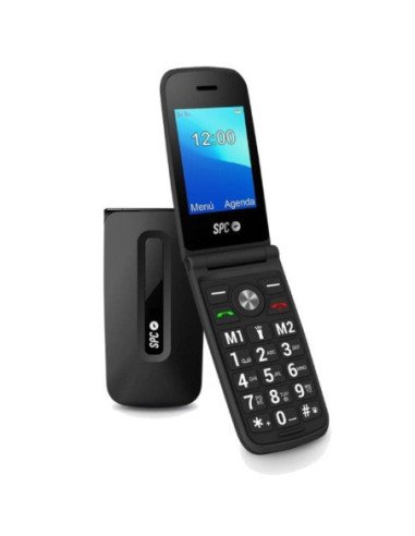 Teléfono móvil spc titan para personas mayores/ negro
