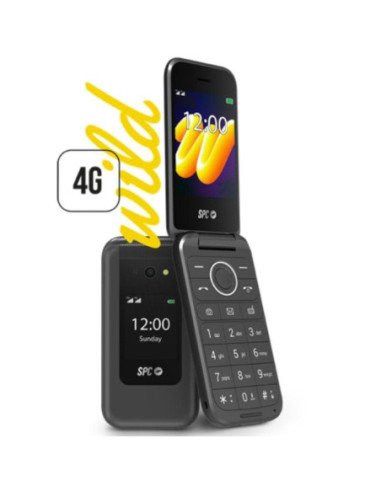 Teléfono móvil spc wild para personas mayores/ 4g/ negro