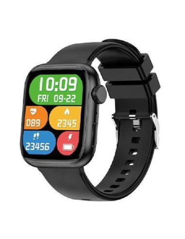 Forever smartwatch igo watch 3 jw-500 notificaciones/ frecuencia cardiaca/ negro