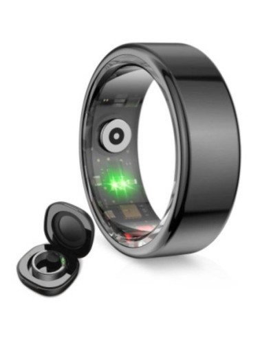 Anillo inteligente ksix saturn talla s/ ø18.9mm/ notificaciones/ frecuencia cardíaca/ negro