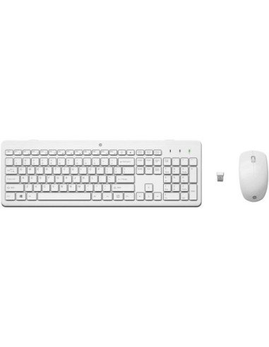 Teclado y ratón inalámbricos hp 230/ blancos