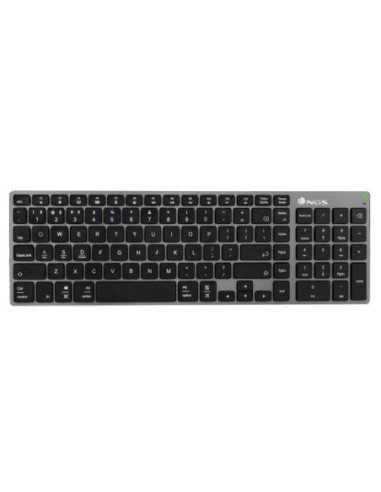 Teclado inalámbrico por bluetooth ngs fortune-bt/ gris