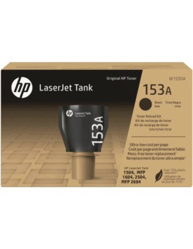 Kit de recarga tóner original laserjet tank nº153a/ negro