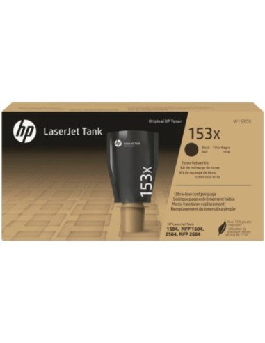 Kit de recarga tóner original laserjet tank nº153x alta capacidad/ negro