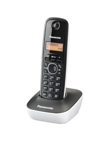 Teléfono inalámbrico panasonic kx-tg1611/ negro y blanco