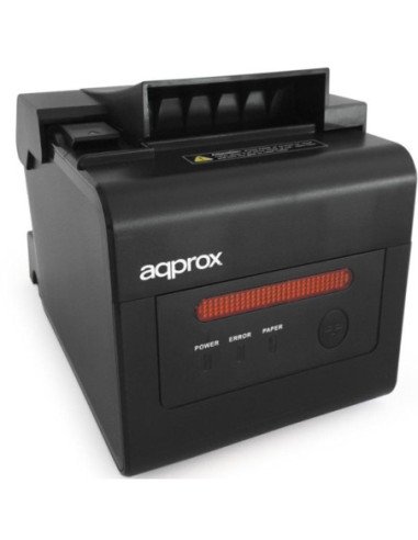 Impresora de tickets approx apppos80alarm/ térmica/ ancho papel 58 y 80mm/ usb-rs232-lan-rj11/ negra