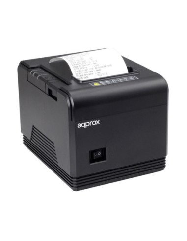Impresora de tickets approx apppos80am/ térmica/ ancho papel 80mm/ usb-rs232/ negra