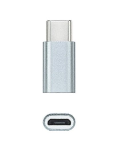 Adaptador nanocable 10.02.0011/ usb tipo-c macho - microusb hembra